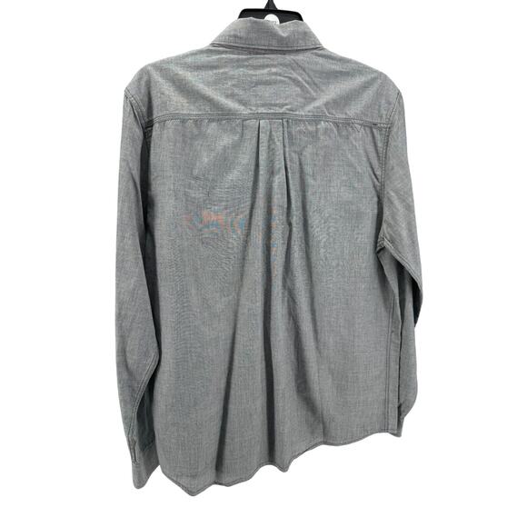 Vans Men's Gray Long Sleeve Button-Up Casual Shirt Size Large - Picture 2 of 4